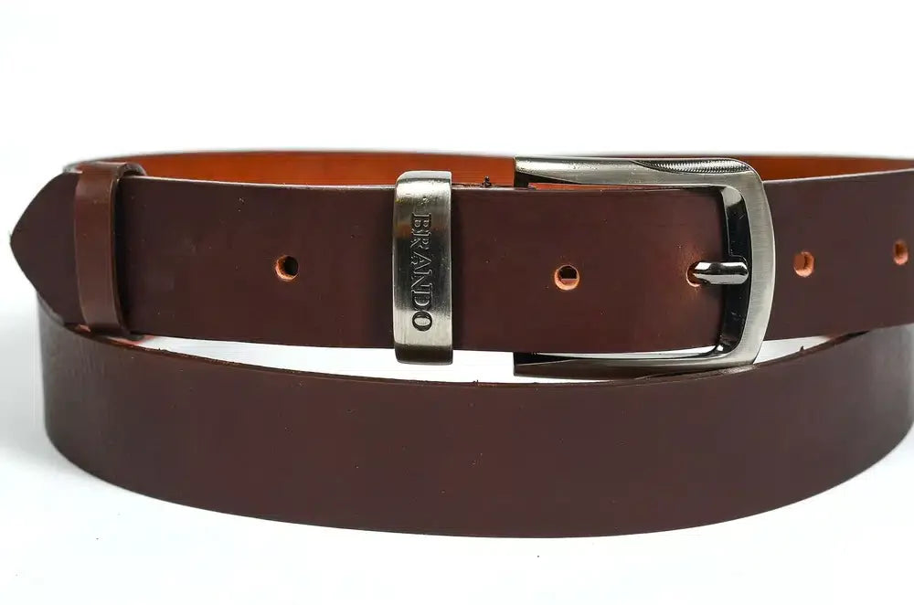 Brandó bőröv - Barna – valódi bőröv, elegáns viselethez és esküvőre is ajánlott