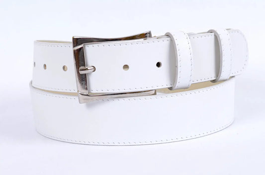 Farmer női bőröv - Fehér – valódi bőröv, elegáns viselethez és esküvőre is ajánlott