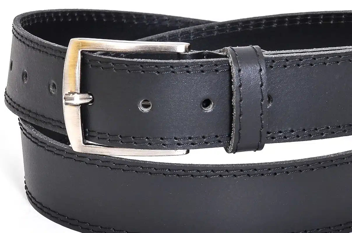 Farmer férfi bőröv – valódi bőröv, elegáns viselethez és esküvőre is ajánlott